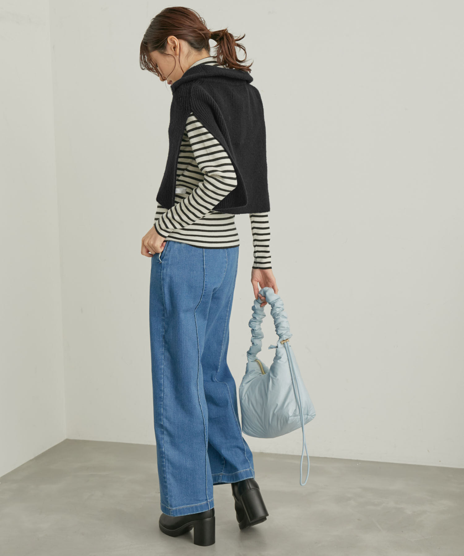 ROPE PICNIC PASSAGE「ハーフジップレイヤードベスト」|ベスト・ジレ|