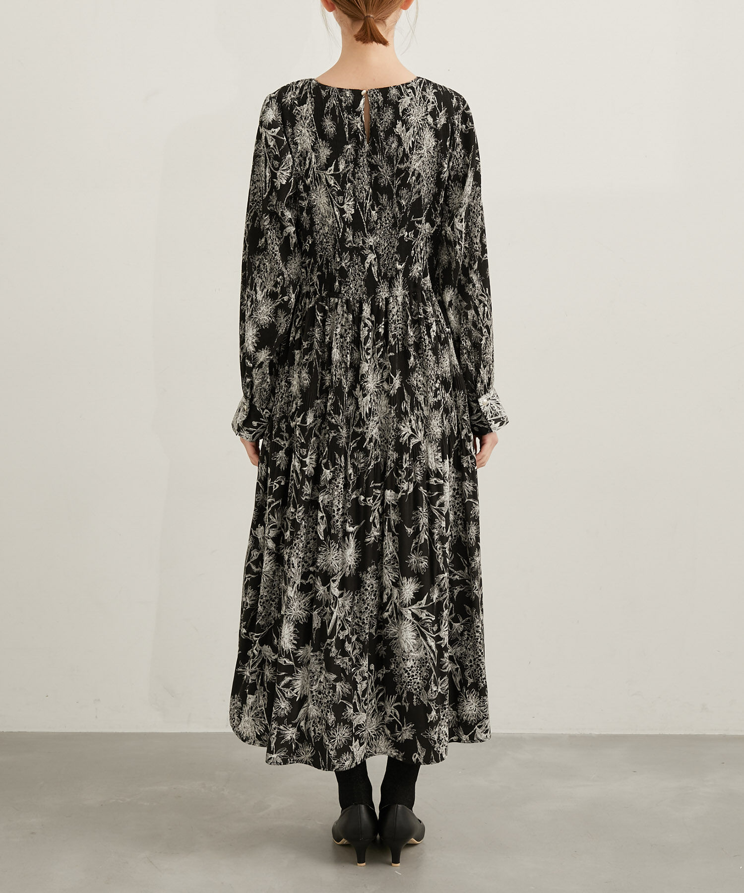 Rope&rsquo;Picnic「【emur/エミュール】プリーツフラワープリントワンピース」|ワンピース|