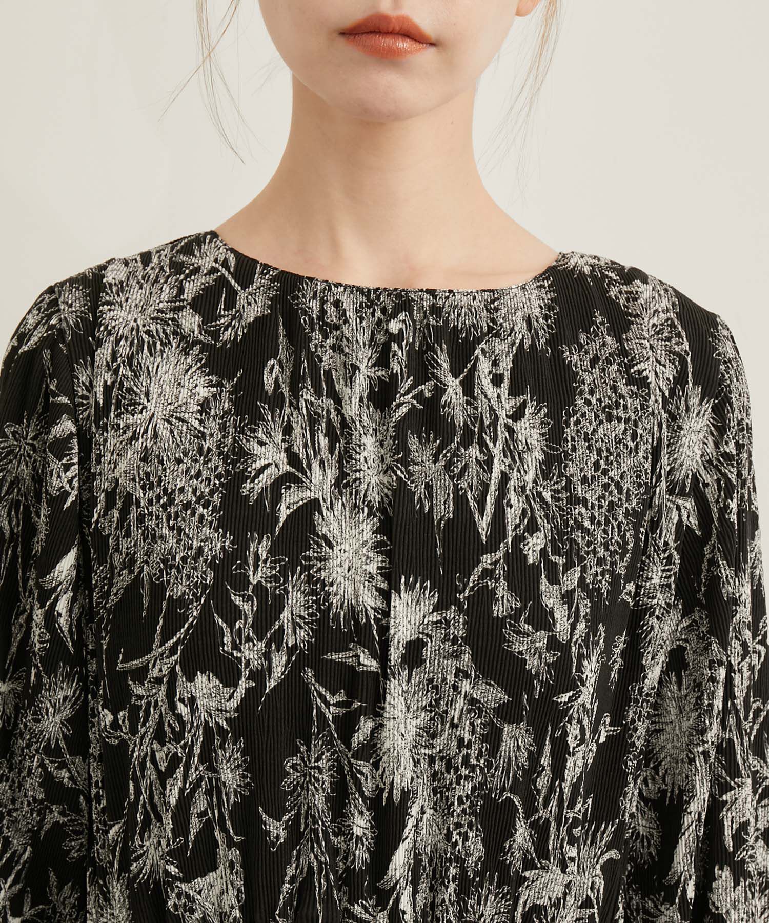 Rope&rsquo;Picnic「【emur/エミュール】プリーツフラワープリントワンピース」|ワンピース|