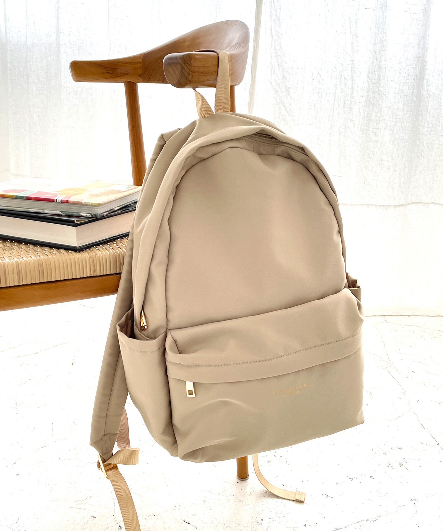 ROPE PICNIC PASSAGE「A4対応・撥水加工/リサイクルポリエステルツイルリュック」|リュック|ベージュ(27)