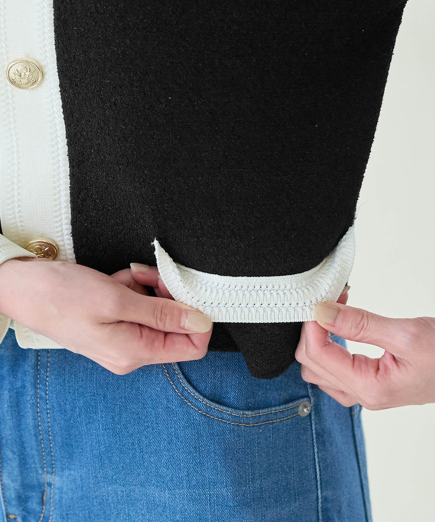 Rope&rsquo;Picnic「金ボタンニットカーディガン」|カーディガン|