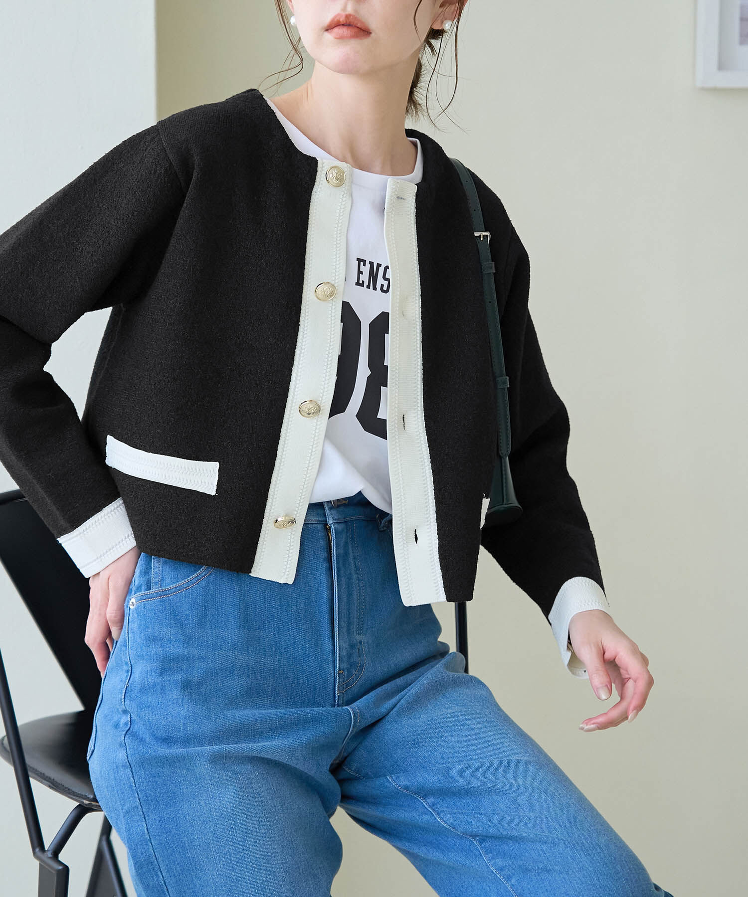 Rope&rsquo;Picnic「金ボタンニットカーディガン」|カーディガン|