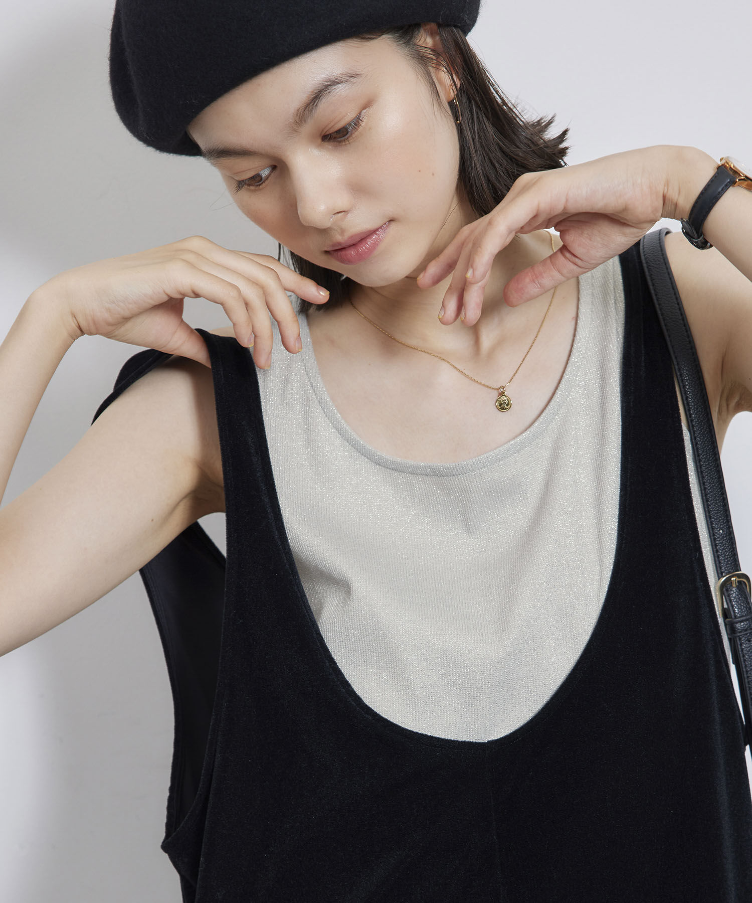 Rope&rsquo;Picnic「ラメテレコタンクトップ」|タンクトップ|