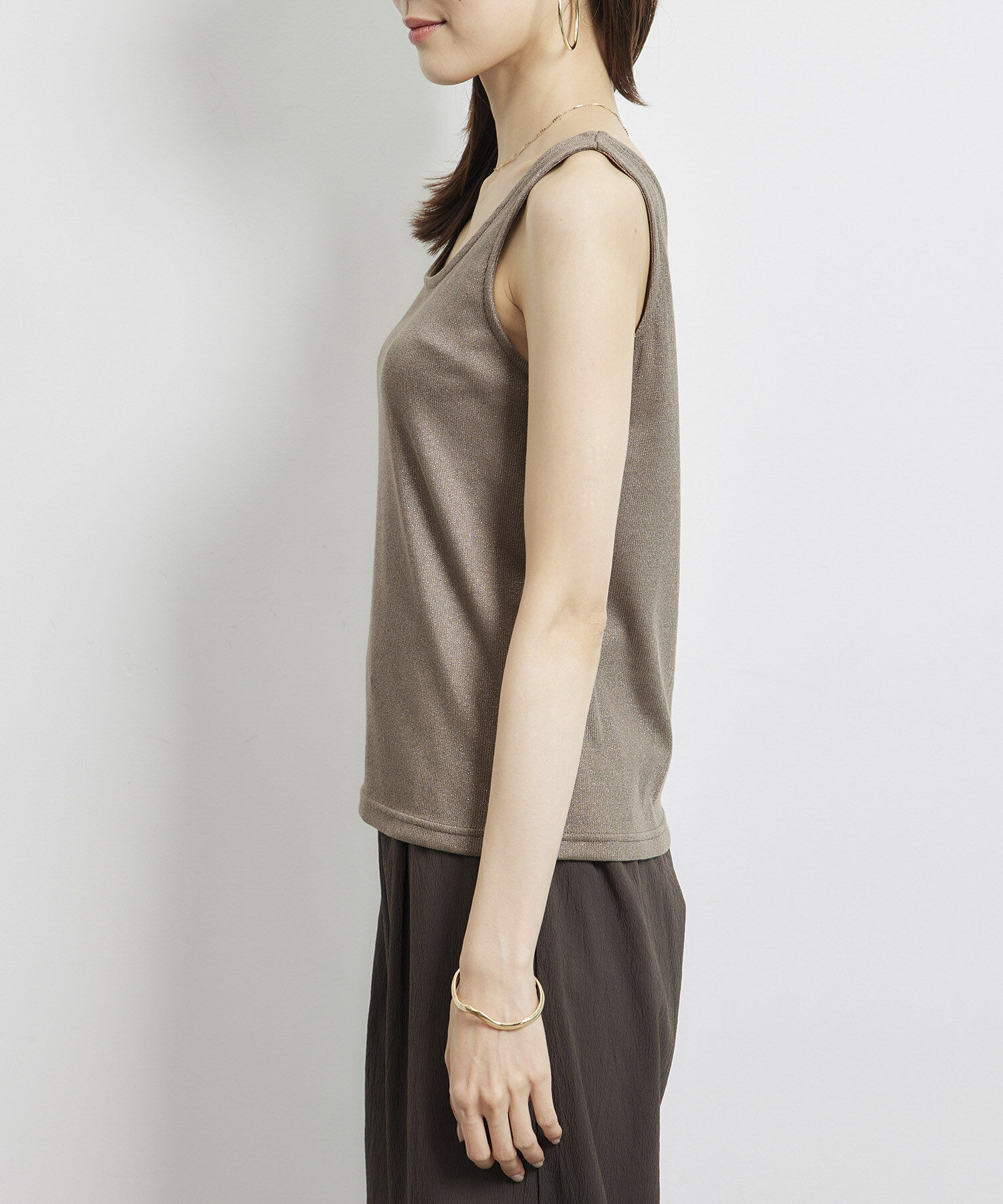 Rope&rsquo;Picnic「ラメテレコタンクトップ」|タンクトップ|