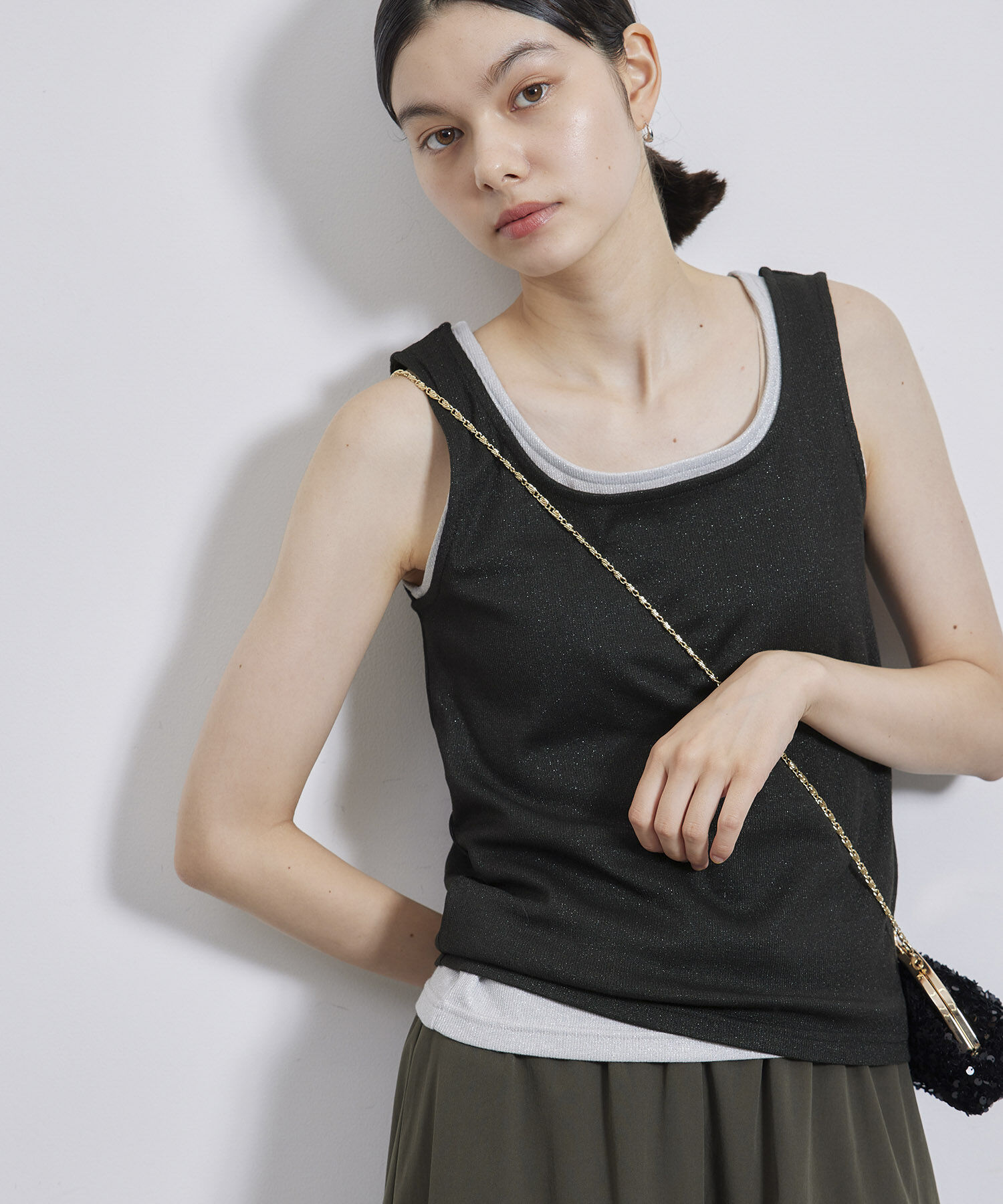 Rope&rsquo;Picnic「ラメテレコタンクトップ」|タンクトップ|