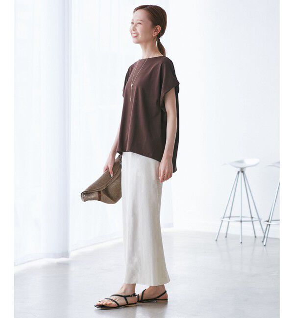 Rope&rsquo;Picnic「マルチファンクション二の腕すっきり見えカットトップス」|Tシャツ・カットソー|