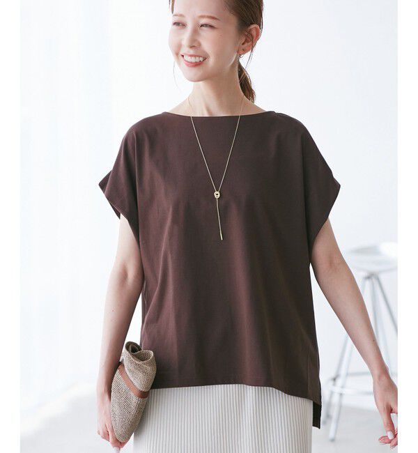 Rope&rsquo;Picnic「マルチファンクション二の腕すっきり見えカットトップス」|Tシャツ・カットソー|