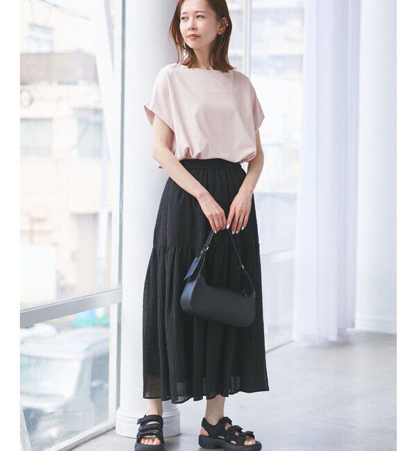 Rope&rsquo;Picnic「マルチファンクション二の腕すっきり見えカットトップス」|Tシャツ・カットソー|