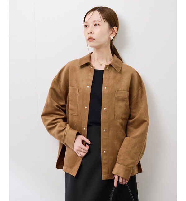 Rope&rsquo;Picnic「スエードシャツ」|シャツ・ブラウス|