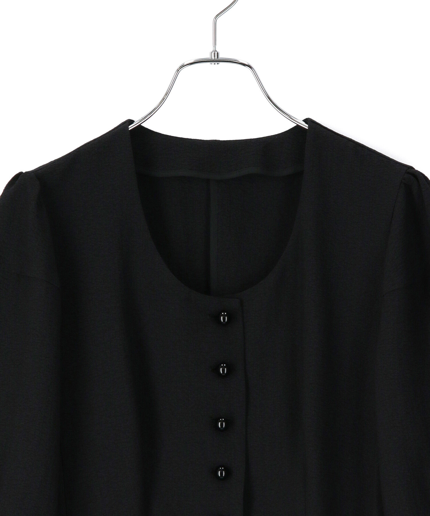 ADAM ET ROPE'「【サステナブル】ふくれジャカードノーカラージャケット」|ノーカラージャケット|