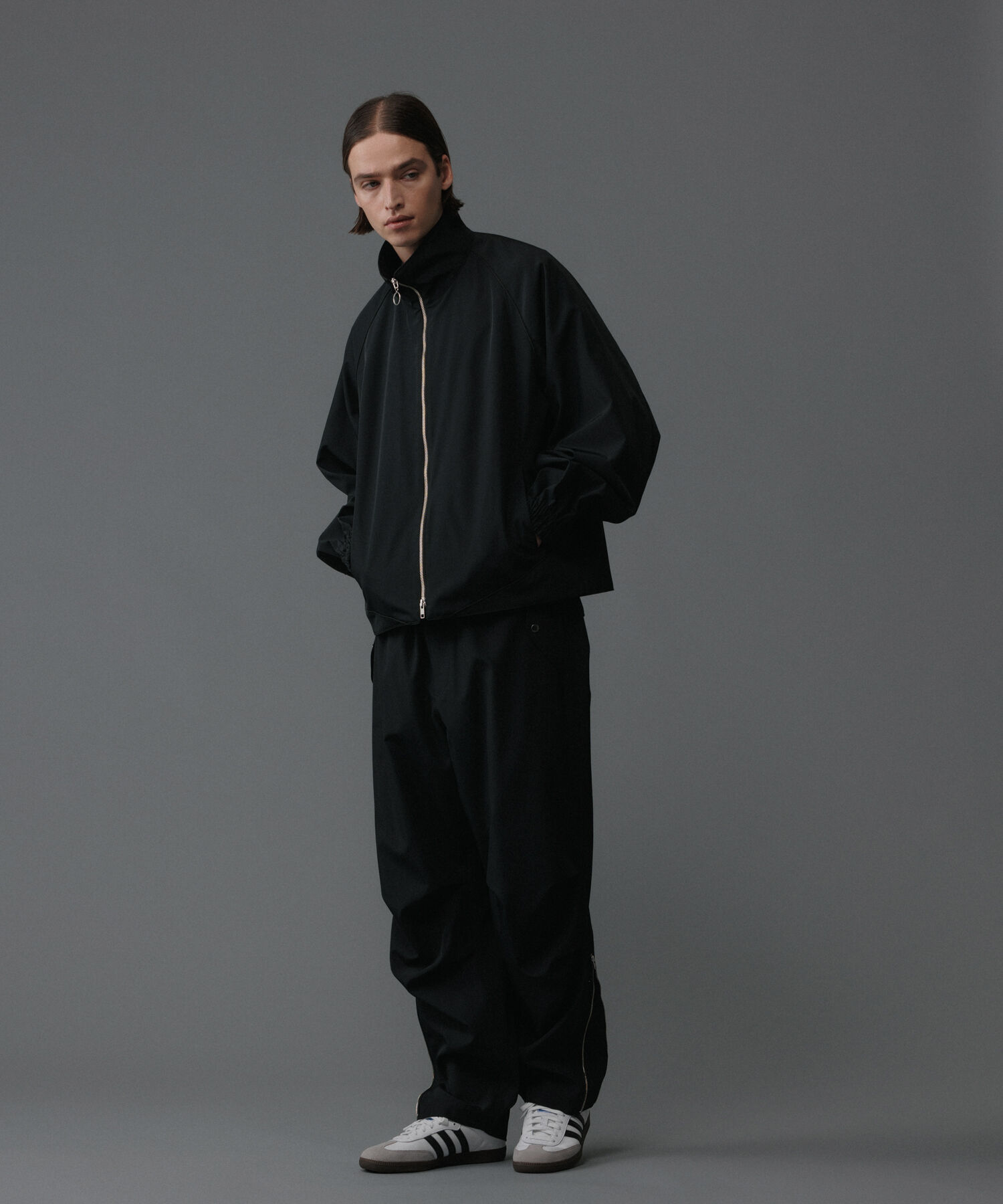 ADAM ET ROPE'「【NIKKE/ニッケ】撥水タフタ ドローストリング ワイド トラック パンツ / セットアップ対応 / UNISEX」|その他|