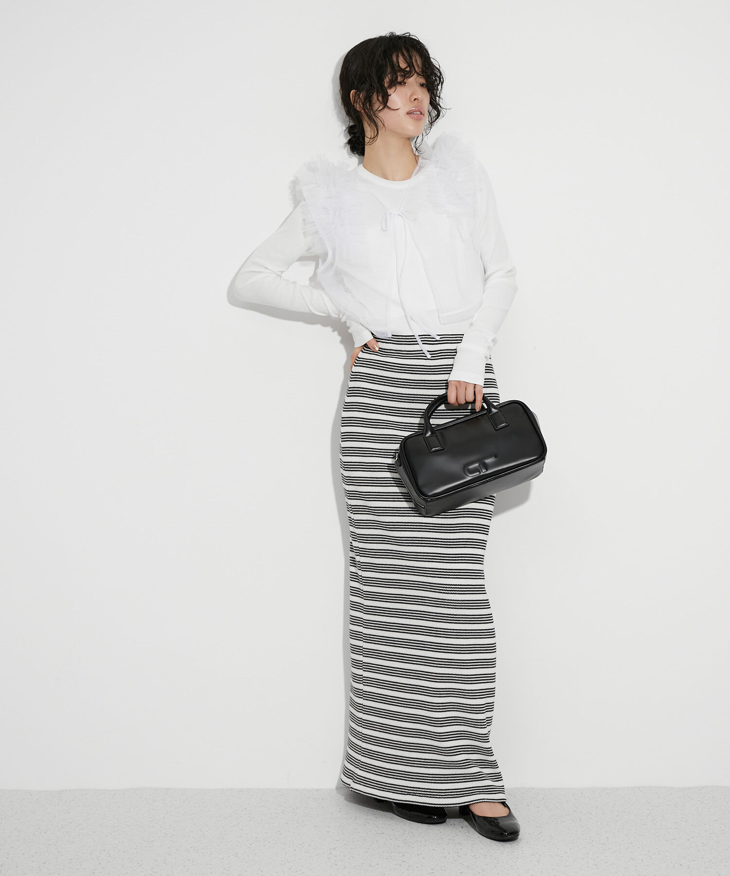 ADAM ET ROPE'「【サステナブル・SETアイテム】チュールロンTEE」|その他|