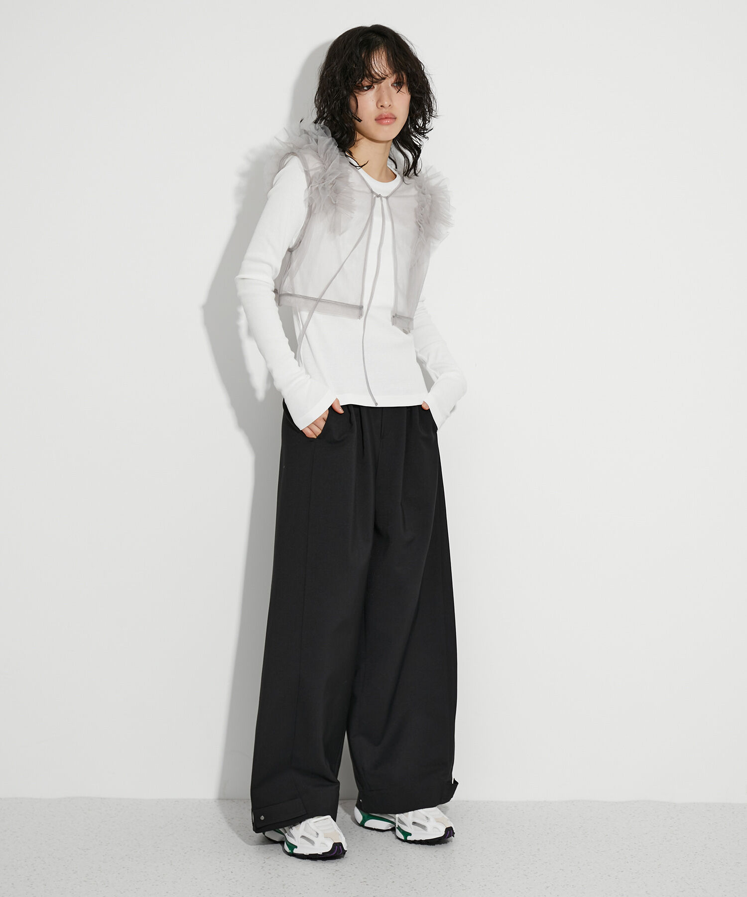 ADAM ET ROPE'「【サステナブル・SETアイテム】チュールロンTEE」|その他|