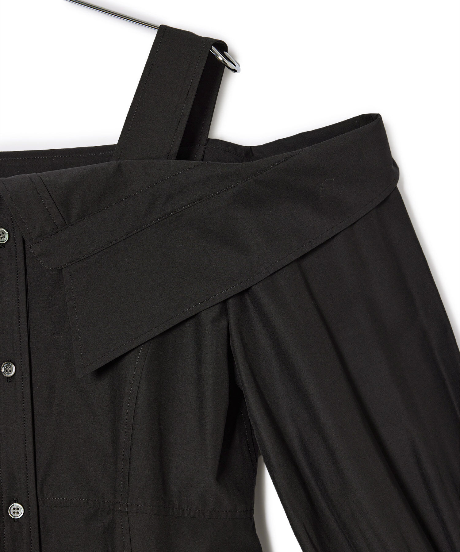 ADAM ET ROPE'「オフショルシャツチュニック」|シャツ・ブラウス|