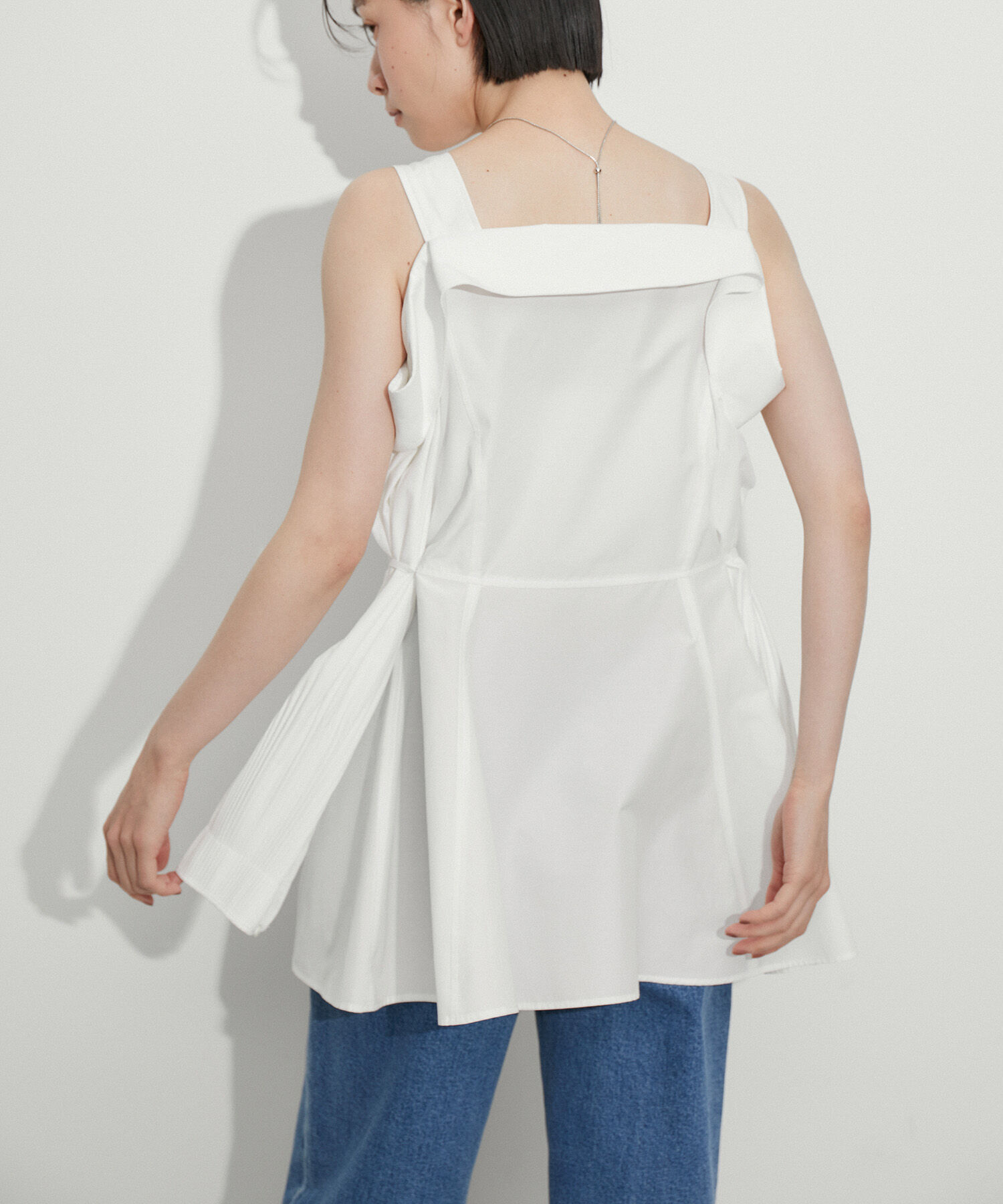 ADAM ET ROPE'「オフショルシャツチュニック」|シャツ・ブラウス|