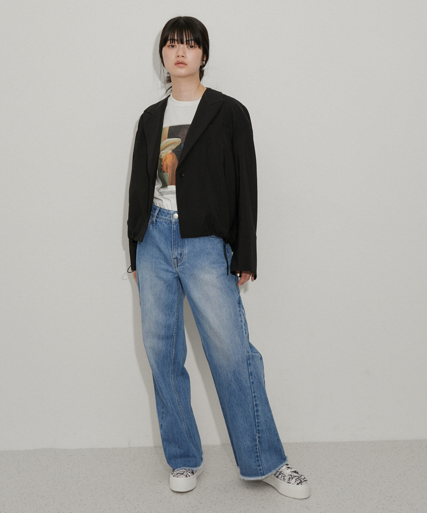 ADAM ET ROPE'「【サステナブル】ドライボイルシャケット」|テーラードジャケット|