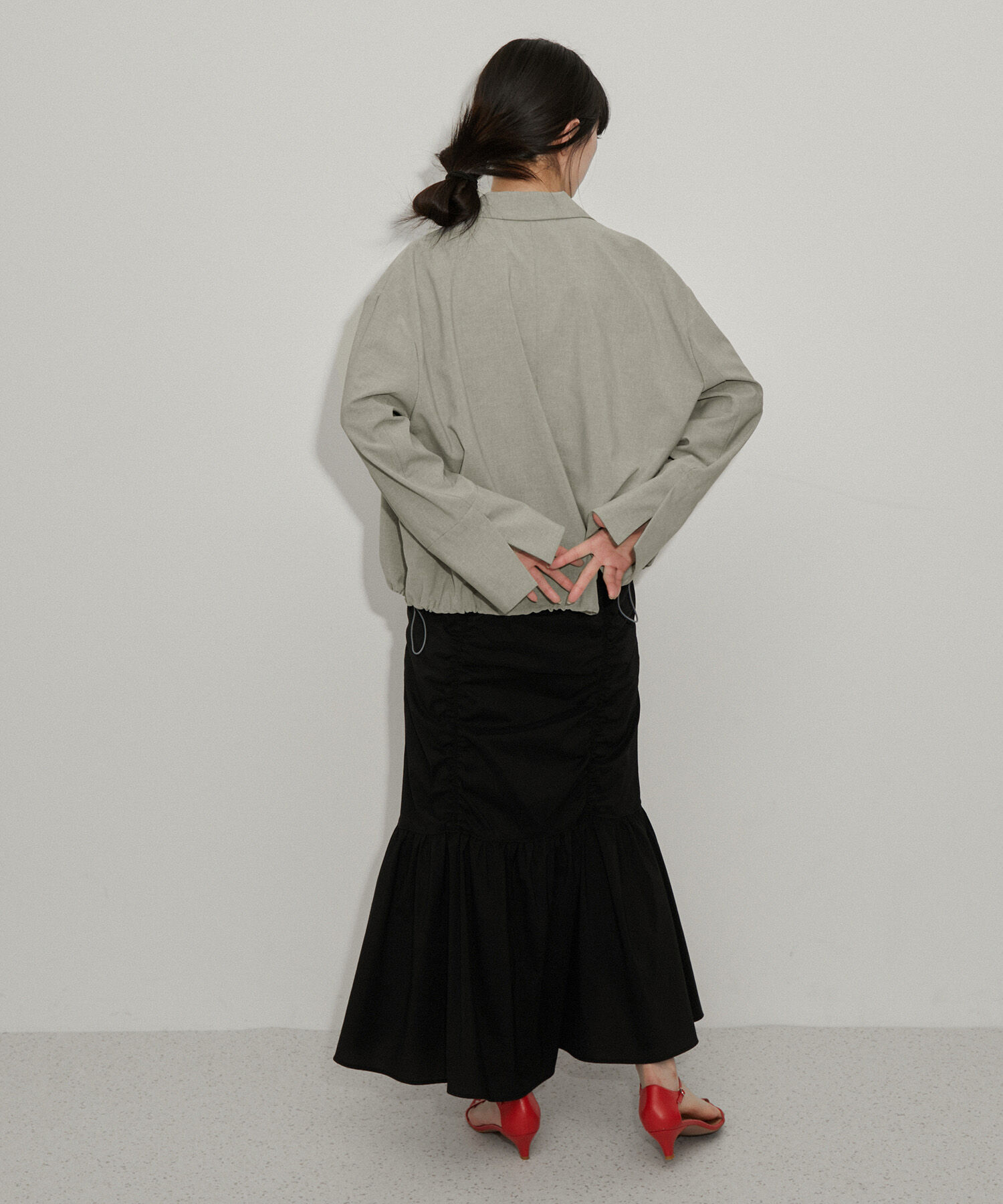 ADAM ET ROPE'「【サステナブル】ドライボイルシャケット」|テーラードジャケット|