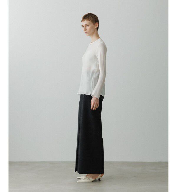 ADAM ET ROPE'「【EMOELLE】ウォッシャブルキュプラブラウス」|シャツ・ブラウス|