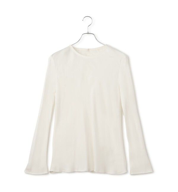 ADAM ET ROPE'「【EMOELLE】ウォッシャブルキュプラブラウス」|シャツ・ブラウス|