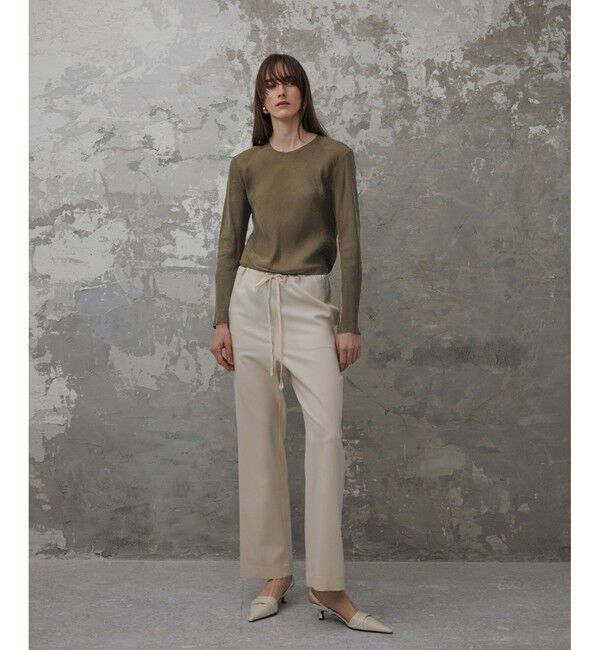 ADAM ET ROPE'「【EMOELLE】ウォッシャブルキュプラブラウス」|シャツ・ブラウス|