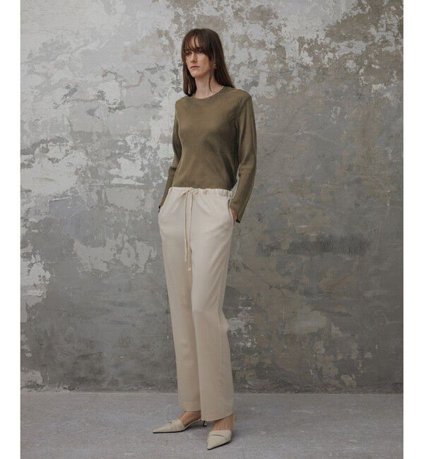 ADAM ET ROPE'「【EMOELLE】ウォッシャブルキュプラブラウス」|シャツ・ブラウス|