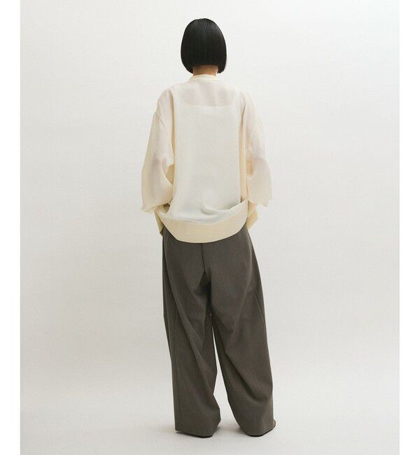 ADAM ET ROPE'「【接触冷感】ハイツイストボイルカーディガン」|カーディガン|