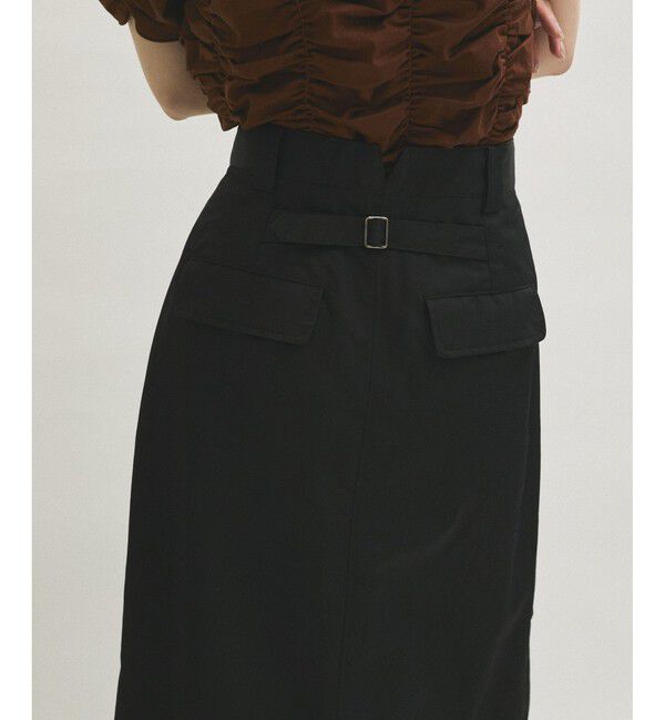 ADAM ET ROPE'「【サステナブル】・【撥水】バックベルトストレートスカート」|スカート|
