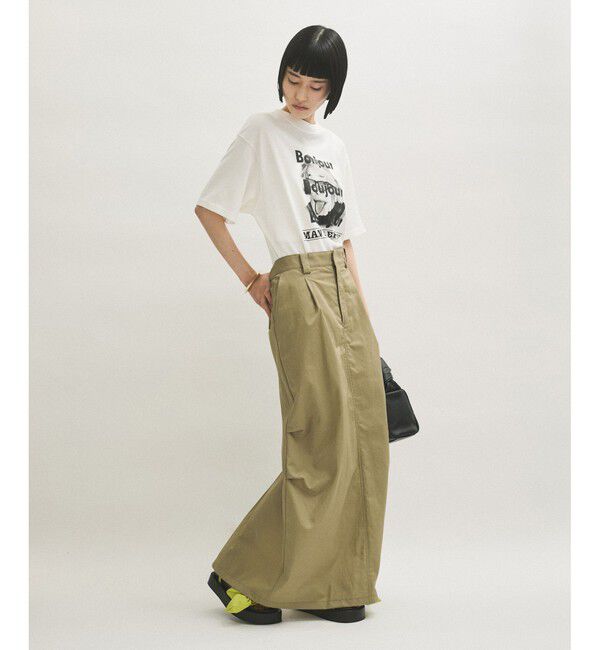 ADAM ET ROPE'「【サステナブル】・【撥水】バックベルトストレートスカート」|スカート|