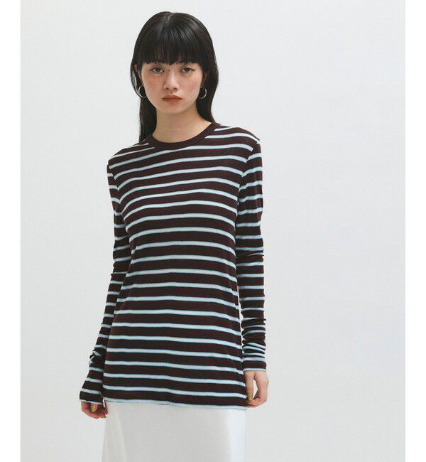 ADAM ET ROPE'「テンセルテレコリブロンT」|Tシャツ・カットソー|