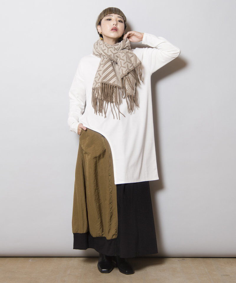  「アシンメトリーヘムプルオーバー」|Tシャツ・カットソー|