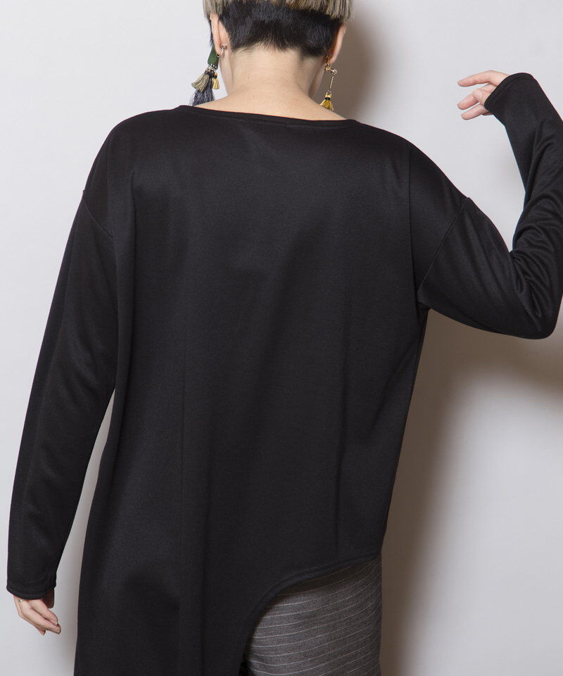  「アシンメトリーヘムプルオーバー」|Tシャツ・カットソー|