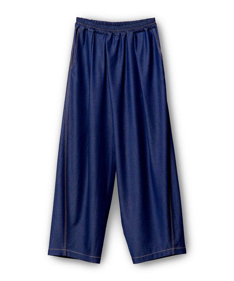  「ポリエステルデニムタックパンツ」|その他|