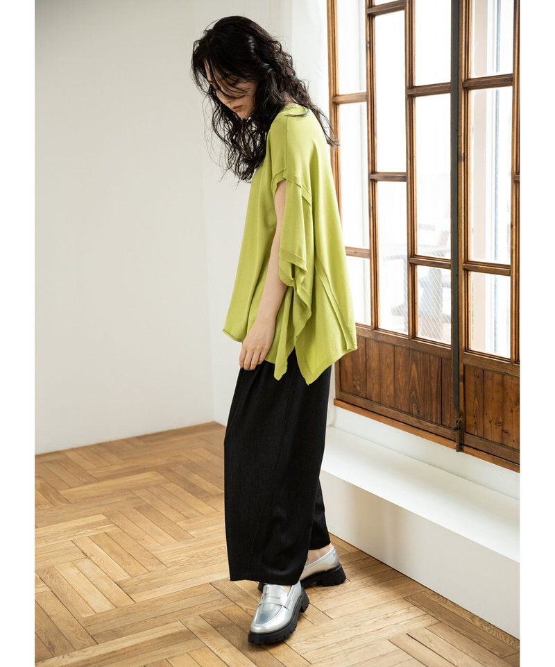  「ポリエステルデニムタックパンツ」|その他|