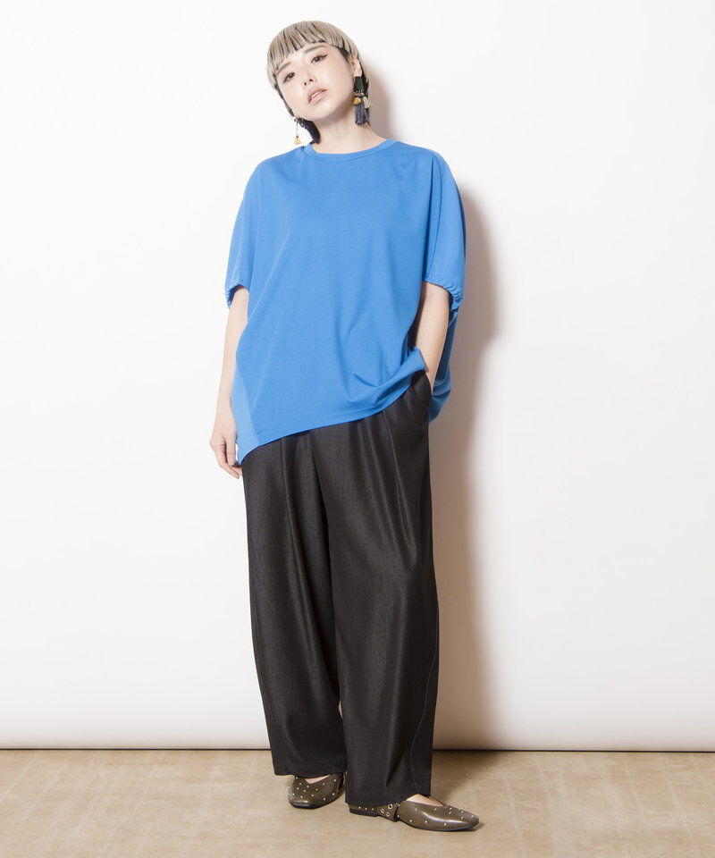  「ポリエステルデニムタックパンツ」|その他|