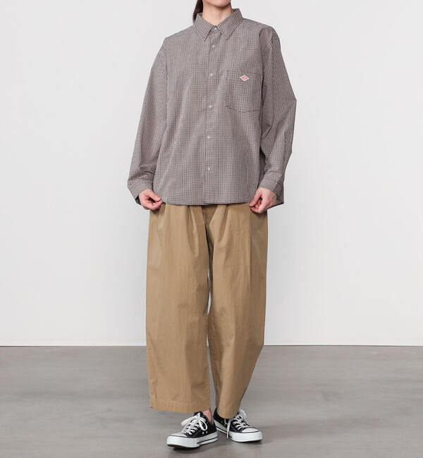 DANTON「DANTON | プランサーボタン 長袖シャツ PLAID WOMEN」|シャツ・ブラウス|