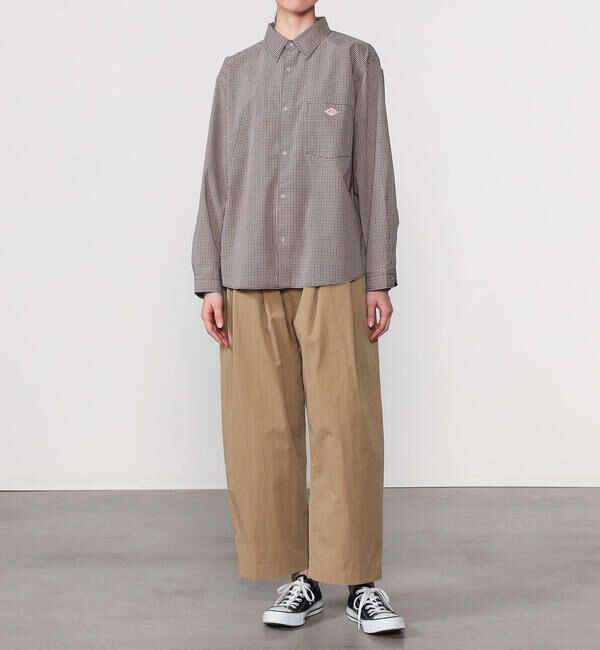 DANTON「DANTON | プランサーボタン 長袖シャツ PLAID WOMEN」|シャツ・ブラウス|