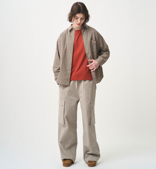 DANTON「DANTON | プランサーボタン 長袖シャツ PLAID WOMEN」|シャツ・ブラウス|