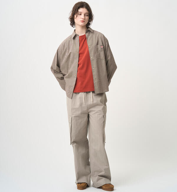 DANTON「DANTON | プランサーボタン 長袖シャツ PLAID WOMEN」|シャツ・ブラウス|