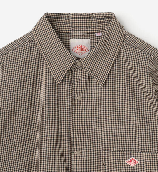 DANTON「DANTON | プランサーボタン 長袖シャツ PLAID WOMEN」|シャツ・ブラウス|