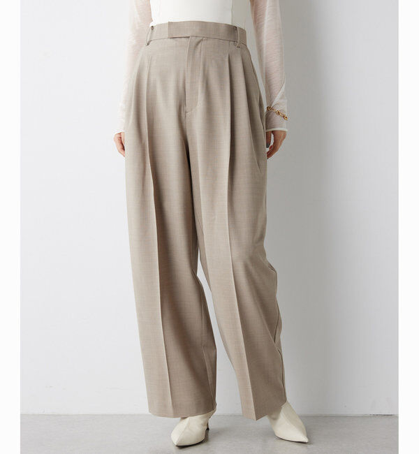  「ウールタックパンツ」|チノ|