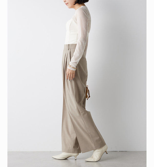  「ウールタックパンツ」|チノ|