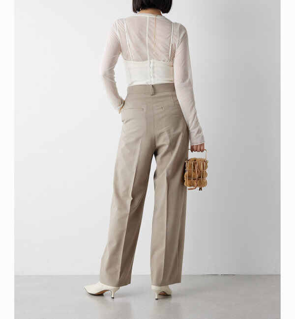  「ウールタックパンツ」|チノ|