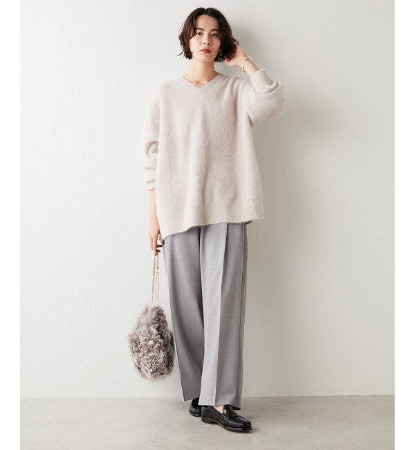  「ウールタックパンツ」|チノ|