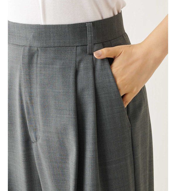  「ウールタックパンツ」|チノ|