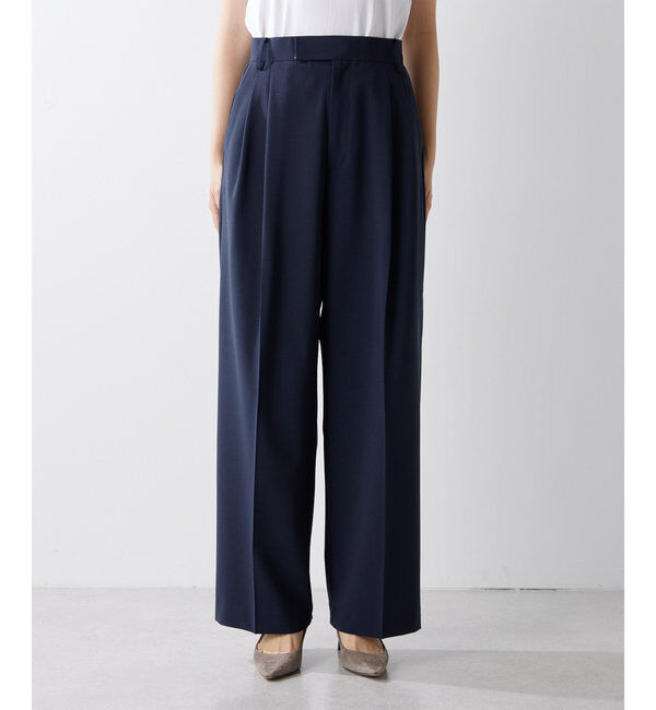  「ウールタックパンツ」|チノ|