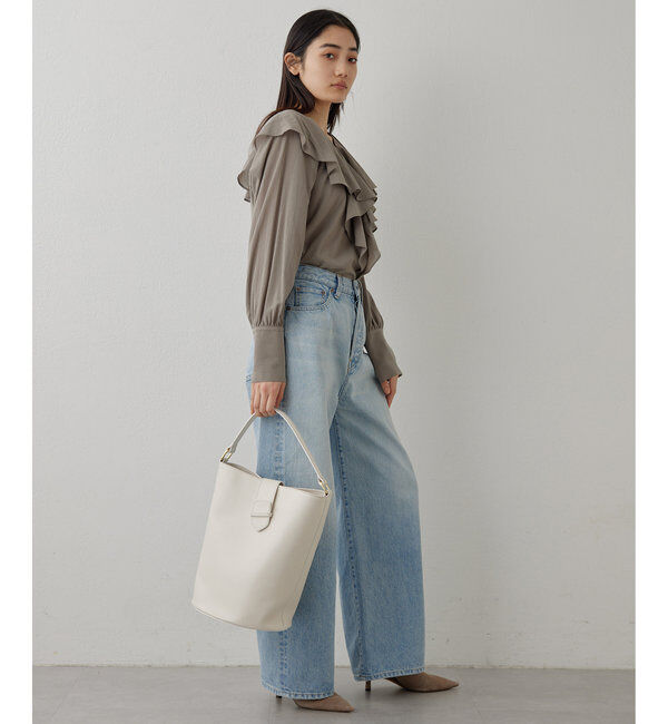  「ワイドレッグデニムパンツ」|デニム|