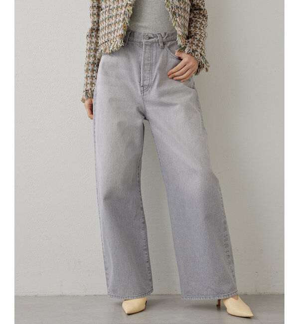  「ワイドレッグデニムパンツ」|デニム|