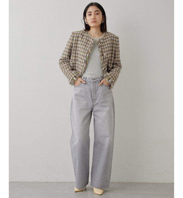  「ワイドレッグデニムパンツ」|デニム|