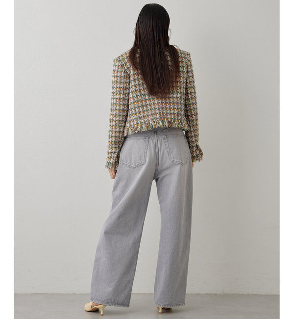  「ワイドレッグデニムパンツ」|デニム|