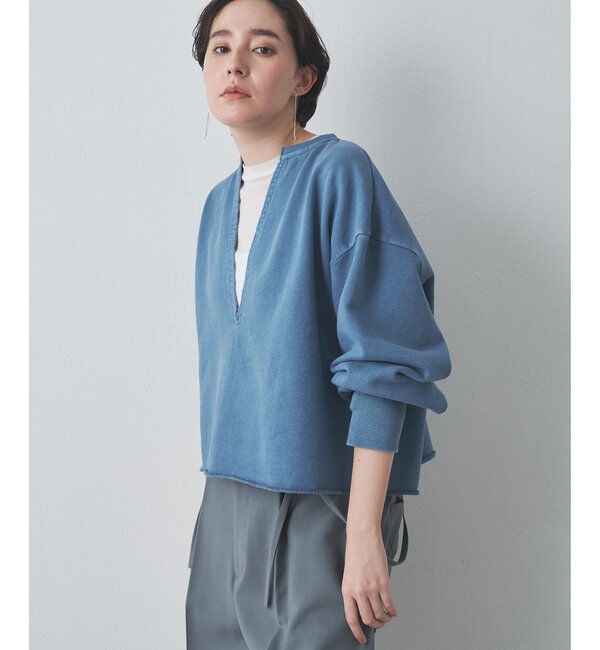  「ピグメントスウェットVプルオーバー」|Tシャツ・カットソー|
